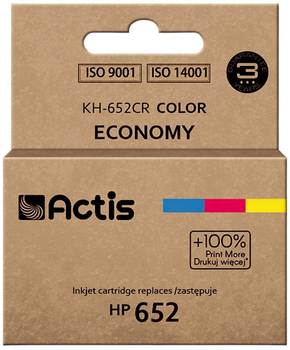 Tusz Actis do HP 652 F6V24AE Standard 15 ml Cyan/Magenta/Yellow (KH-652CR)