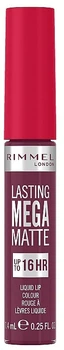 Рідка матова помада для губ Rimmel Lasting Mega Matte Liquid Lip Colour 910 Fuschia Flush 7.4 мл (3616304350566)