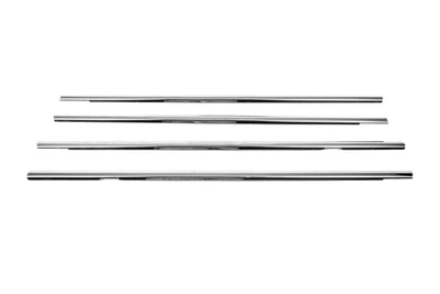 Окантовка окон (4 шт) OmsaLine - Итальянская нержавейка для Opel Astra G classic 1998-2012 гг