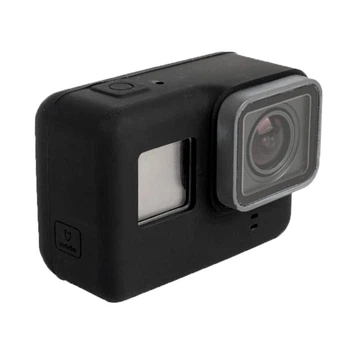 Чехол бампер силиконовый черный на камеру для GoPro Hero 5, 6, 7, Hero 2018