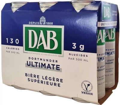 Упаковка пива DAB Ultimate Light світле фільтроване 4% 0.5 л Мультипак x 6 шт (4053400007151_4053400207155)