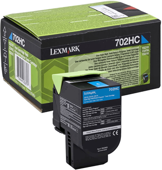 Toner Lexmark 702 HC Cyan (70C2HC0)