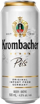 Упаковка пива Krombacher Pils светлое фильтрованное 4.8% 0.5 л Мультипак x 4 шт (4008287924848_4008287051032)