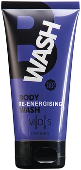 Гель для душу Mades Cosmetics Men для чоловіків Відновлення енергії з активованим бамбуковим вугіллям 150 мл (8714462092115)