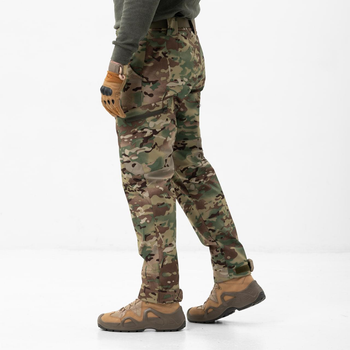 Тактичні штани софтшел мультикам, армійські штани мультикам, вологозахисні штани для військових мультикам 54