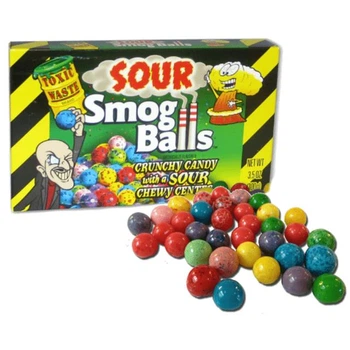 Жевательная конфета Toxic Waste Smog Balls Bags 48g
