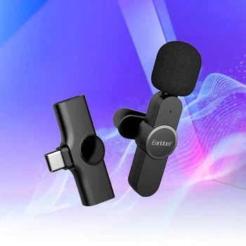 Петличный микрофон USB Type-C беспроводной для телефона петличка Earldom ET-MC3I