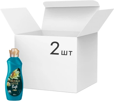 Упаковка кондиціонерів-ополіскувачів Pride Soft Emerald Lotus 925 мл х 2 шт (3801003002360/2000999989520)