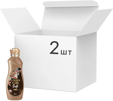 Упаковка кондиціонерів-ополіскувачів Pride Soft Golden Pearl 925 мл х 2 шт (3801003002353/2000999989513)
