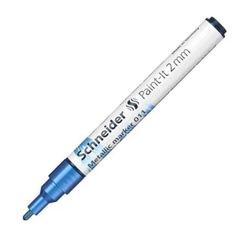 Маркер акриловий Schneider Paint-it 011 Metallic marker, 2 мм, синій (ML01101025)