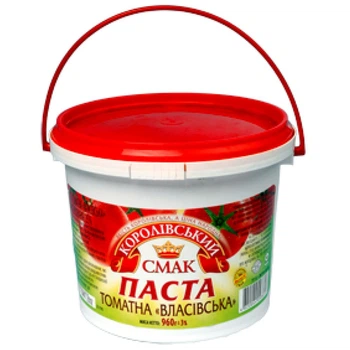 Томатна паста 25% Королівський смак 960 г