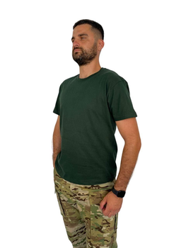 Тактическая футболка, Германия 100% хлопок, темно-зеленая TST - 2000 - GR XXL