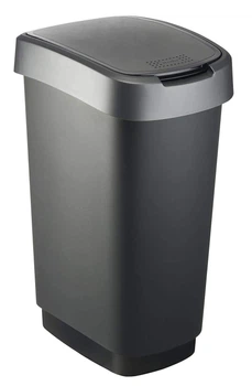 Відро для сміття Rotho Twist 50L чорний (17545)