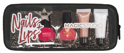 Zestaw kosmetyków dekoracyjnych Magic Studio Powerful Cosmetics Colorful Nails Lips (8436591928423)