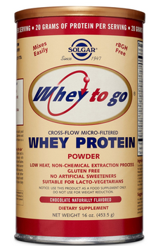 Протеїн Solgar Vitamin & Herb Whey To Go Powder шоколадний 454 г (33984036727)