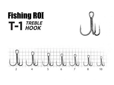 Гачок FISHING ROI №4 5шт/уп потрійний T-1 BC арт.33-05-004
