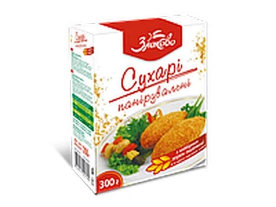 Сухарі панірувальні Золоте Зерно 300г Zlakovo,