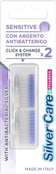 Змінні головки для зубних щіток Silver Care Plus М'які 2 шт (8009315001520) 
