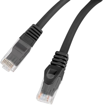 Патч-корд Lanberg Cat 6 UTP 0.5 м Black (PCU6-10CU-0050-BK)