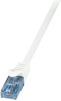 Патч-корд LogiLink EconLine Cat 6a U-UTP 0.5 м White (CP3021U)