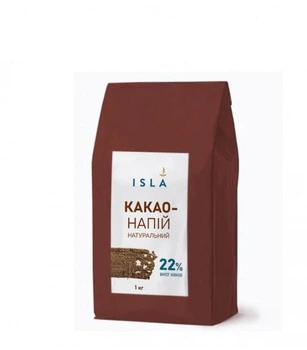 Какао ISLA с сахаром, 22% натурального какао 1 кг