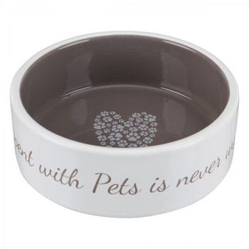 Миски та контейнери Trixie Pet's Home Миска для собак, керамічна, бежева 300 мл / 12 см (1111150269)