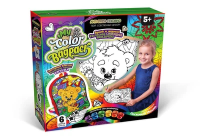 Набор для раскрашивания рюкзака Danko Toys My Color BagPack Мишка CВР-01-04