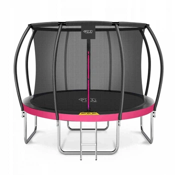 Батут 4FIZJO Premium 8FT с внутренней сеткой 252 см 4FJ0603 Black/Pink (JDT-0850068)