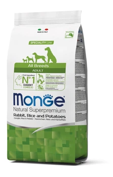 Сухой корм для собак всех пород Monge Speciality Line Dog Adult All Breeds Rabbit, Rice & Potatoes 2,5 кг (Кролик и Рис)