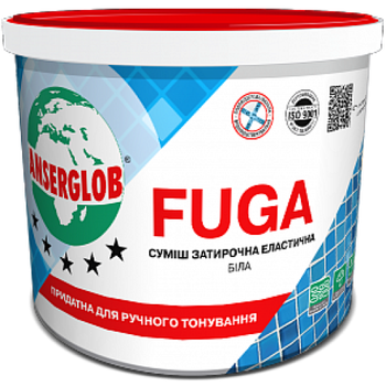 Суміш затирочна Anserglob Fuga еластична біла 1кг