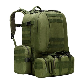 Рюкзак тактический +3 подсумка AOKALI Outdoor B08 75L Green