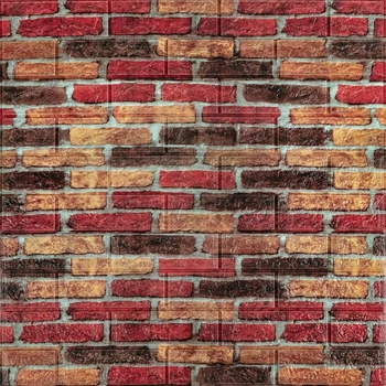 Самоклеюча декоративна 3D панель Sticker Wall під бежево-коричневу цеглу катеринослав 700х770х5мм 047 (3DPanda-0026)