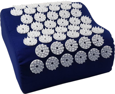 Подушка акупунктурна Shanti acupressure pillow / cushion nail 23 х 23 см Синя (4260135967296)