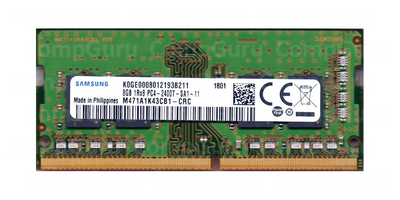 Ноутбучна оперативна пам'ять Samsung DDR4 8GB 2400MHz SO-DIMM 1Rx8 PC4-2400T (M471A1K43DB1-CRC)