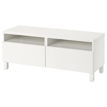 Тумба для телевізора з шухлядами IKEA BESTÅ БЕСТО, білий, ЛАППВІКЕН, жертва біла, 120х42х48 см, 791.882.97