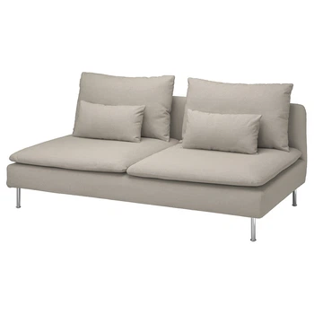 3-місна секція IKEA SÖDERHAMN, Fridtuna світло-бежевий, 994.496.42