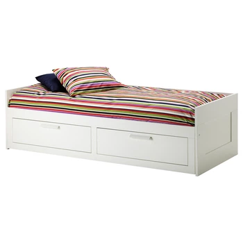 Каркас кушетки із 2 шухлядами IKEA BRIMNES БРІМНЕС, білий, 80х200 см, 002.287.05