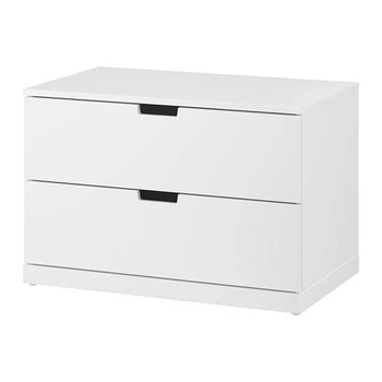 Тумба із шухлядами IKEA NORDLI НОРДЛІ, 2 шухляди, білий, 80х54 см, 992.394.94