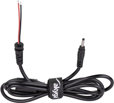 Kabel zasilający Akyga Power DC connector 3 x 1 mm 1.2 m Black (AK-SC-08)
