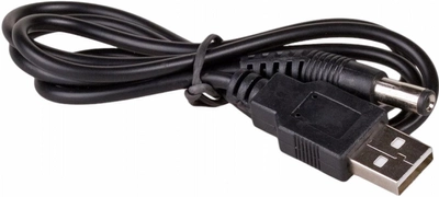 Kabel Akyga USB Type-A - DC 5.5 x 2.1 mm 0.8 m Black (AK-DC-01)