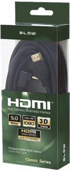 Кабель Blow HDMI- HDMI 5 м Black (92-605#)