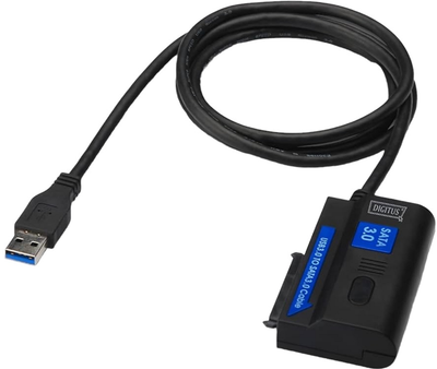 Адаптер Digitus USB Type-A - SATA III 1.2 м Black (DA-70326)