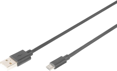 Kabel Digitus USB Type-A - micro-USB M/M 1.8 m Black (AK-300110-030-S)