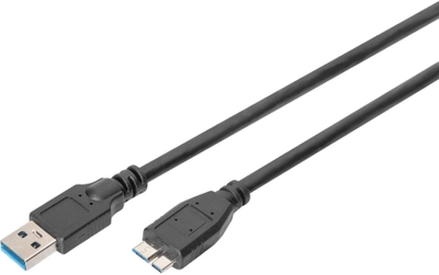 Kabel Assmann USB Type-A - micro-USB M/M 1.8 m Black (AK-300116-018-S)