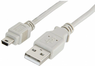 Kabel Lanberg mini-usb - USB Type-A 1.8 m Grey (CA-USBK-10CC-0018-S)