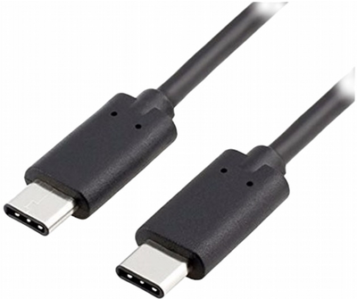 Kabel Lanberg USB Type-C M/M 1.2 m Black (CA-CMCM-45CU-0012-BK)
