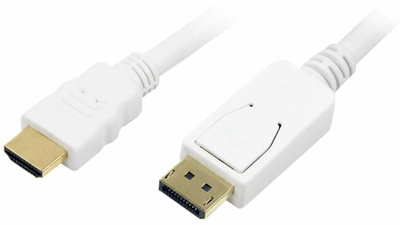 Кабель Logilink Display Port - HDMI 2 м White (4052792002362)