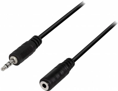 Kabel Logilink Mini Jack 3.5 mm M/F 3 m Black (4052792008883)