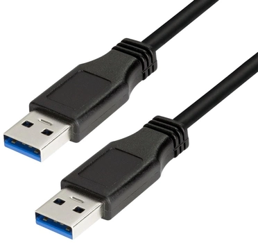 Kabel Logilink USB Type-A - USB Type-A 3 m Black (4052792001037)