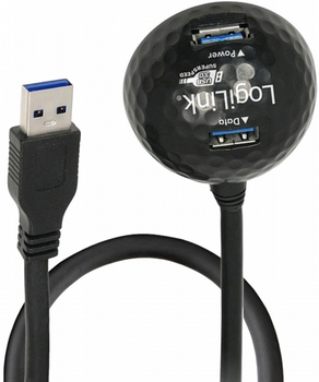 Кабель Logilink USB Type-A 1.5 м Black (CU0013B)